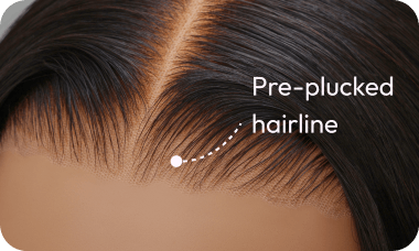 Pre-plucked hairline